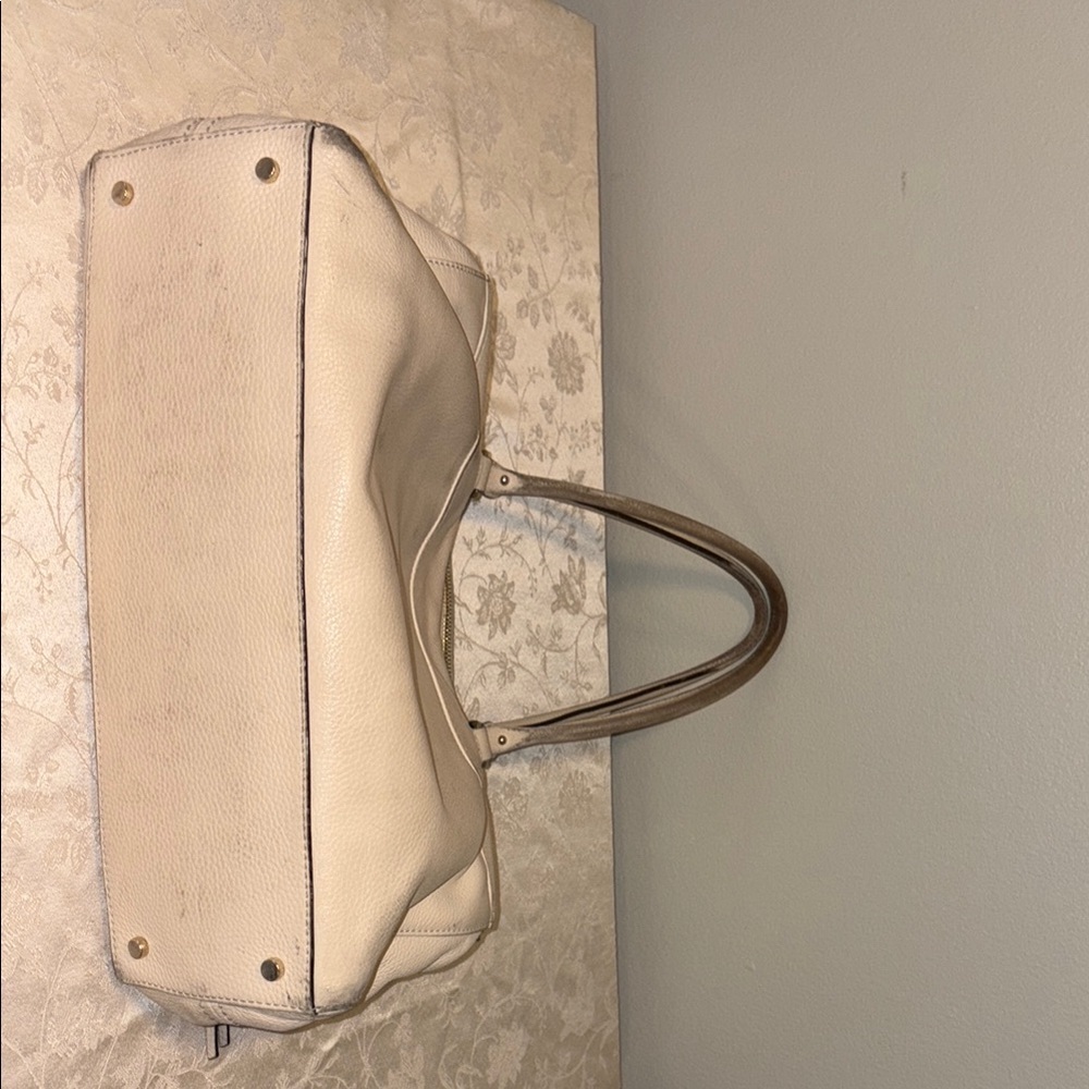 Authentic Kate Spade ♠️ Elegant Cream Handbag -Used - Picture 4 of 16